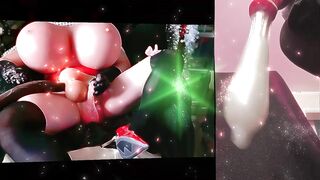 Crossdressing Play BBC Schlong Vibrator Silicone Cunt Giant Ever Silicone Bazookas Huge Horse Sextoy Cum Discharged Jo-bag Spunk flow Compilation solely showing myself