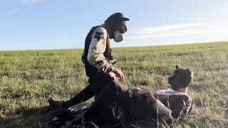 Bareback Biker-Puppies Outdoor Ejaculation [ Free OnlyFans ]