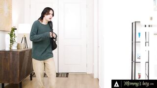 MAMMA'S MALE - Lauren Phillips Gets Caught Doing Bare Yoga Then Screws Her Stepson Hardcore