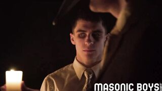 MasonicBoys - Hot, suited, Kristofer Weston pops cute virgin's cherry
