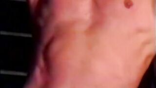 A hot golden-haired and 2 males all take turns sucking and banging every other