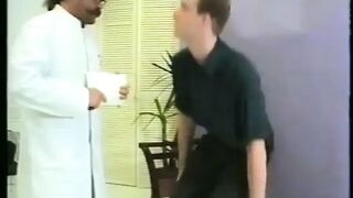 Golden-haired cutie with large booty gets vagina slammed