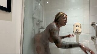 Xeinna Rose Black Solo Shower Compilation - Hawt Ebony Angel Shower Enjoyment
