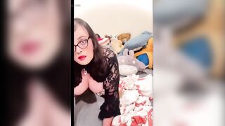Alt Trans Bimbo mother I'd like to fuck Christi Cream Cake Shows off Jiggle Physics