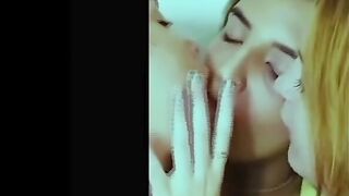 Sexy Lesbian Kissing Three​ Girls Hook up with Girls Lgbt​ 3some Lnk.bio/zfob