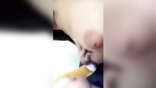 Horny Danish Girl Public Solo Masturbates inside Public Toilet