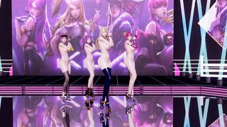 [MMD] GirlsDay - something Nude Vers. Ahri Akali Evelynn Kaisa 3D Uncensored Nude Dance