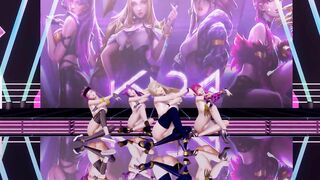 [MMD] GirlsDay - something Nude Vers. Ahri Akali Evelynn Kaisa 3D Uncensored Nude Dance