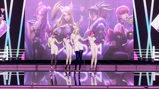 [MMD] GirlsDay - something Nude Vers. Ahri Akali Evelynn Kaisa 3D Uncensored Nude Dance