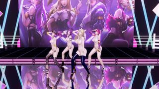 [MMD] GirlsDay - something Nude Vers. Ahri Akali Evelynn Kaisa 3D Uncensored Nude Dance