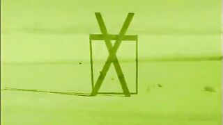 Couple of female aboriginal inhabitants with blue skin from Planet X Alyssa Allure and Heaven Lee perform strange ritual of rain summoning in the desert part