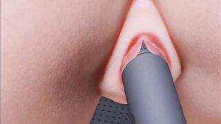 Hot 3D Hentai Lesbians Share Black Dildo