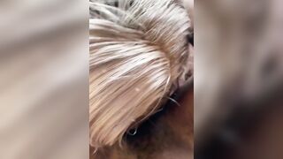 Ebony eating darkmotherkalii pussy on a balcony !