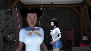 Hentai Schoolgirls Interracial Lesbian Sex - Superb 3D Animation (Eng Dubbed)