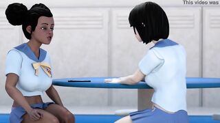 Hentai Schoolgirls Interracial Lesbian Sex - Superb 3D Animation (Eng  Dubbed) - Lesbian Porn Videos