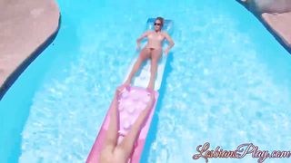 Cute lesbians are having hot lesbian sex