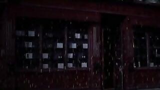 Two women talking at a bar before sex