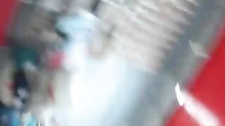 Two lesbian girls having public fun at Walmart Part 2