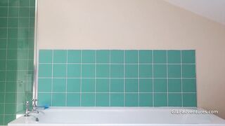 Big older boobs getting soapy with feet fun