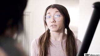 Geek Girl Having Lesbian Sex With Roomie's Girlfriend - Maya Woulfe, Aiden Ashley