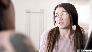 Geek Girl Having Lesbian Sex With Roomie's Girlfriend - Maya Woulfe, Aiden Ashley