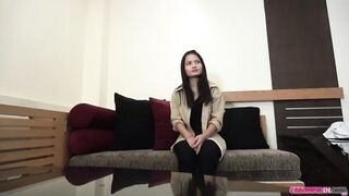 She was slightly angry about creampie