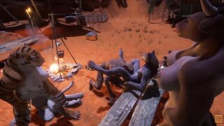 Wild Life / Furry Lesbian Group Sex Party