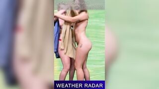 WEATHER LADY GETS HER CLOTHES RIPPED OFF - ENF