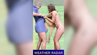 WEATHER LADY GETS HER CLOTHES RIPPED OFF - ENF
