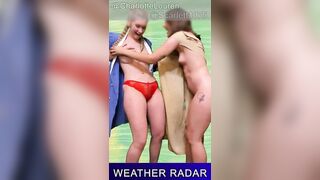 WEATHER LADY GETS HER CLOTHES RIPPED OFF - ENF