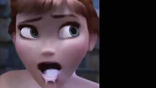 Frozen princess's and Tinkerbell spread their pussy wide open