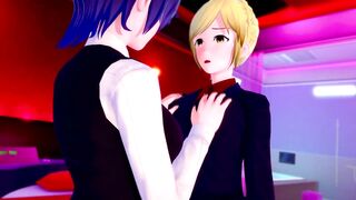 3D Hentai: Touka AND Akira HAVE LESBIAN SEX IN a HOTEL (Tokyo Ghoul)