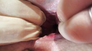 Anal and Vaginal Fisting with Medical Gloves Mature BBW MILF Lesbians