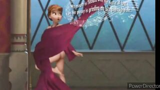 Frozen Elsa and Anna pussy wide open