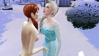Frozen Lesbian Sex Anna Elsa