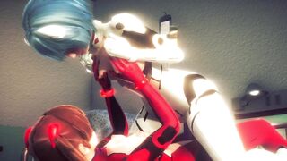 Asuka and Rei having Hot Lesbian Sex(3d PORN)-Neon Genesis Evangelion