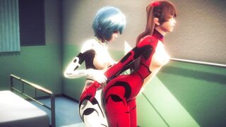 Asuka and Rei having Hot Lesbian Sex(3d PORN)-Neon Genesis Evangelion