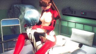 Asuka and Rei having Hot Lesbian Sex(3d PORN)-Neon Genesis Evangelion
