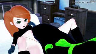 Kim Possible has lesbian sex with Sheego, tribbing orgasm.