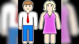 threesome with wife and step-daughter ends in deep creampie!