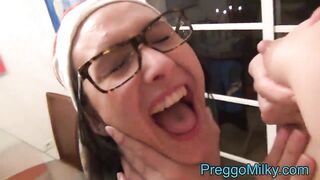 girlfriend sucking breastmilk from my MILF nipples