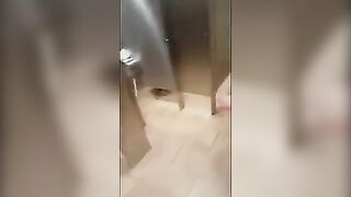 Selfie: lesbian public restroom