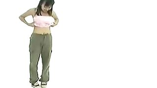Japanese girls body check 2