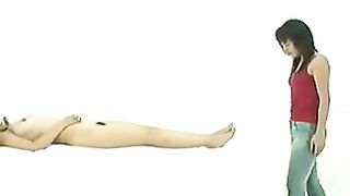 Japanese girls body check 2