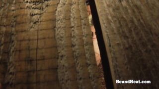 Tied up Lesbian in Prison Masturbates till Orgasm