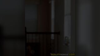 Stepmom and daughter duo fucks a young stud