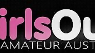 Curvy redhead with hairy cunt fucks her pigtailed girlfriend