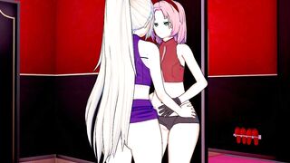 Naruto - Ino Eats Out Sakura 3D Hentai