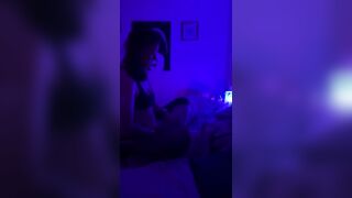 Lesbian GF Gets Hard Pounding with Strap on