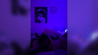 Lesbian GF Gets Hard Pounding with Strap on